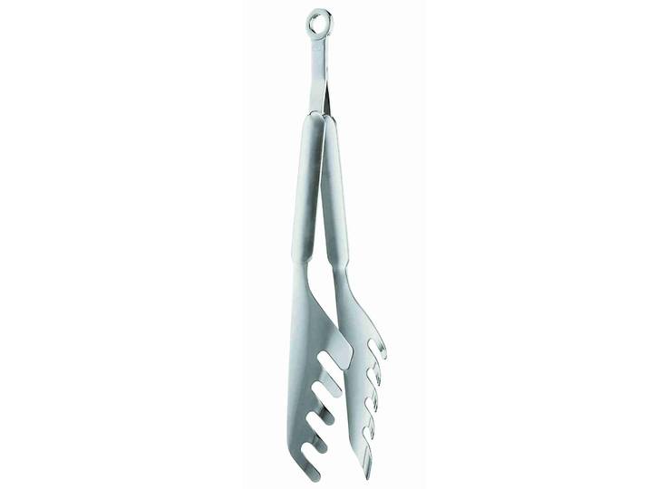 Spaghettizange RÖSLE, silber (edelstahlfarben), L:30cm, Edelstahl 18/10, Küchenzangen, Spaghettizange, zum Servieren von Teigwaren, Edelstahl 18/10, spülmaschinengeeignet