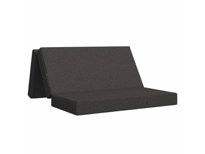 TUERYAFEK Klappsofa Bett 140x67x45 cm Dunkelgrau Polyesterbezug mit Reissverschluss, Schaumstoffpolsterung, manuell verstellbar, platzsparend