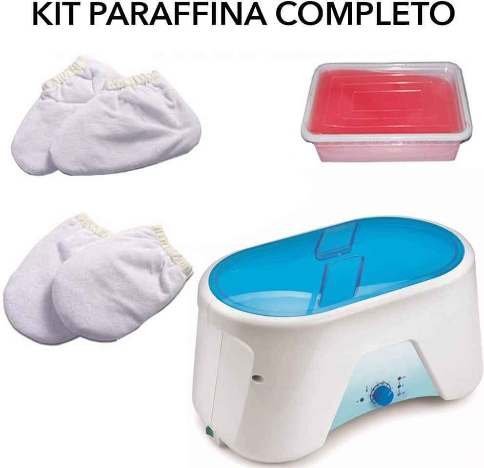 KIT SCALDAPARAFFINA PROFESSIONALE PARAFFINA ESTETISTA CENTRO ESTETICO GUANTI CALZINI
