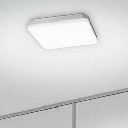 Helle LED-Deckenleuchte SQUARE 26x26cm 29W 3000K  blendfrei IP20 Sigor