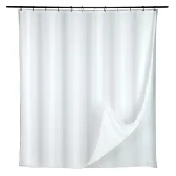 SCHÖNER WOHNEN-Kollektion Duschvorhang Saoba 180 x 200 cm Polyester Weiß