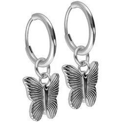 Titan Ohrclicker Creolen SCHMETTERLING