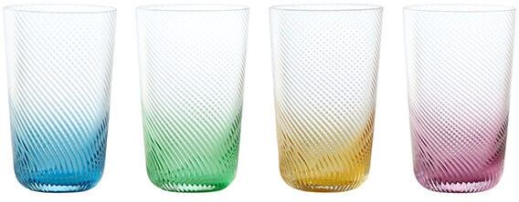 Anton Studios Anton Studio Designs Swirl Set of 4 Hiball Tumblers