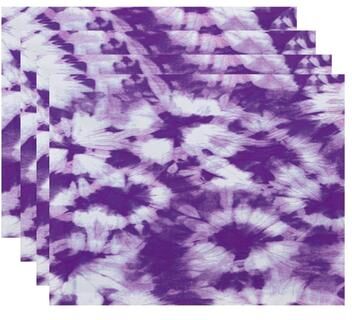 E by Design Chillax Geometric Print Placemats (Set of 4)