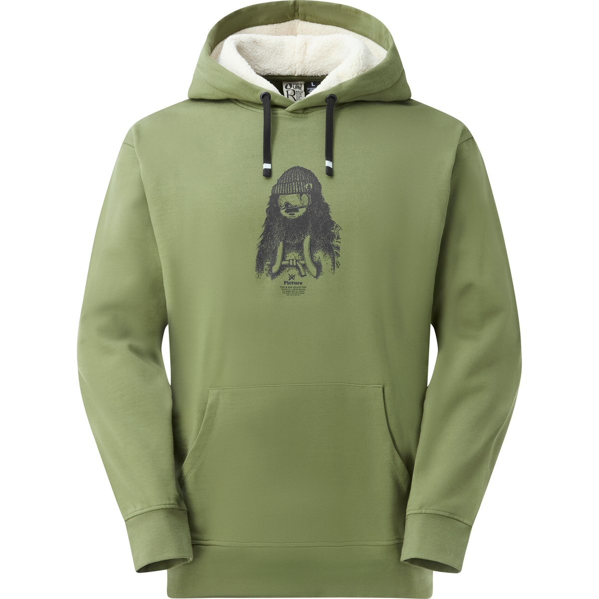 Picture D&S Plush Hoodie (A) S MSW0516AOlivineS