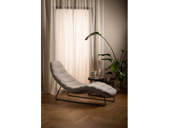 Relaxliege Bouclé Beige Bouclé 63 x 86 x 156cm