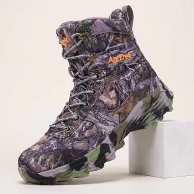 LightInthebox Men's Camouflage High Top Tactical Boots, Lace-Up Outdoor Combat Style for Hiking, Trekking, Camping and Adventure Wear