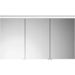burgbad Lin20 Spiegelschrank LED-Beleuchtung, 3 Türen, mittlerer Tür Anschlag links 1200x700x170mm, SPQK120RF5381, Farbe: Dunkelgrau Matt