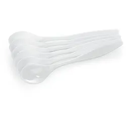 504x Eierlöffel weiß Polystyrol