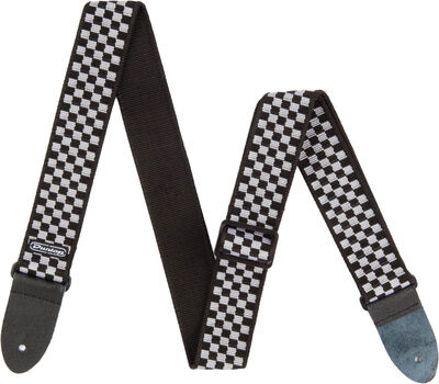 Dunlop Classic Black WH Check Strap Schwarz Weiß Schachbrett
