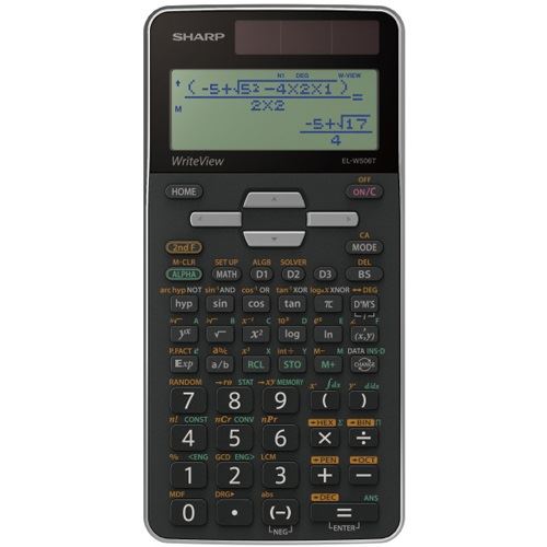 SHARP EL-W506T Wissenschaftlicher Taschenrechner schwarz/silber