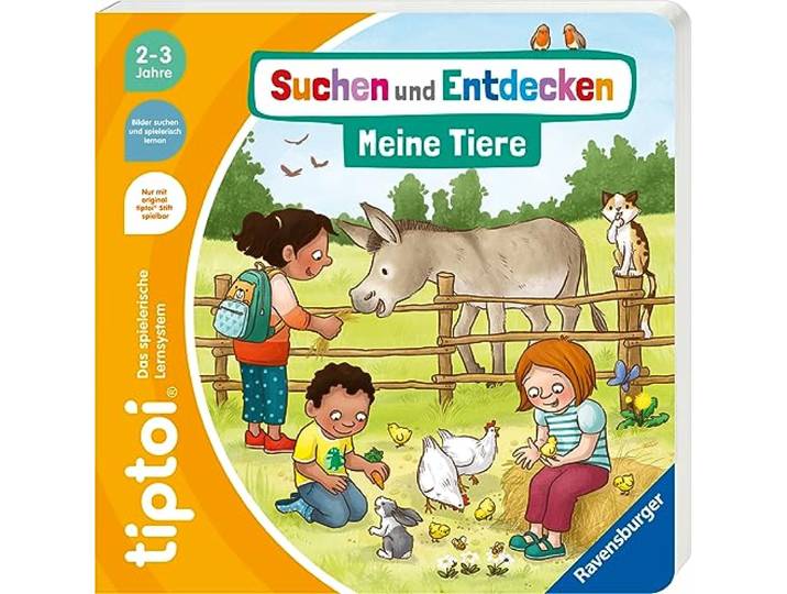 tiptoi® Suchen und Entdecken: Meine Tiere, Tierbuch mit Geräuschen und Liedern