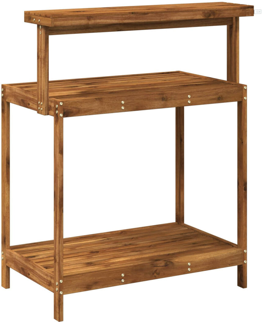 Lark Manor Solid Wood Potting Bench Walnut 86.5cm W