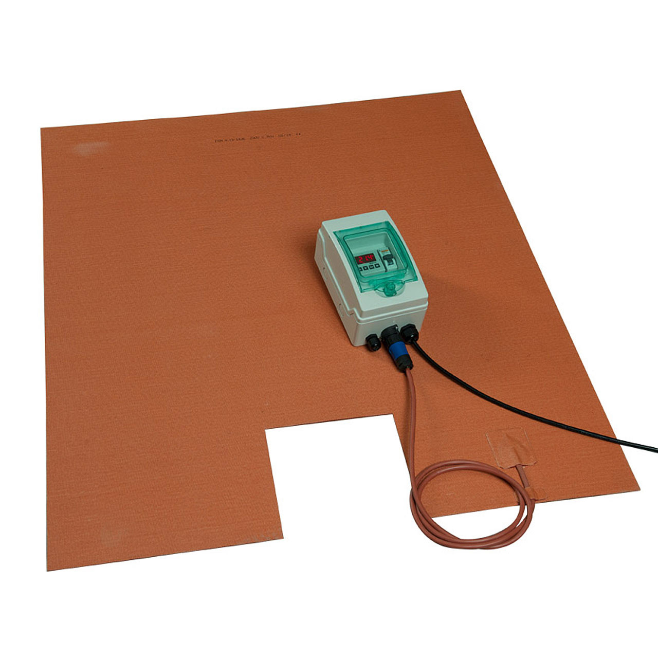 REKUBIK IBC Heizmatte Silikon PROFI Bodenheizmatte Thermostat IP68 (230V) 1000l IBC (120x100x116cm) 13-1436S
