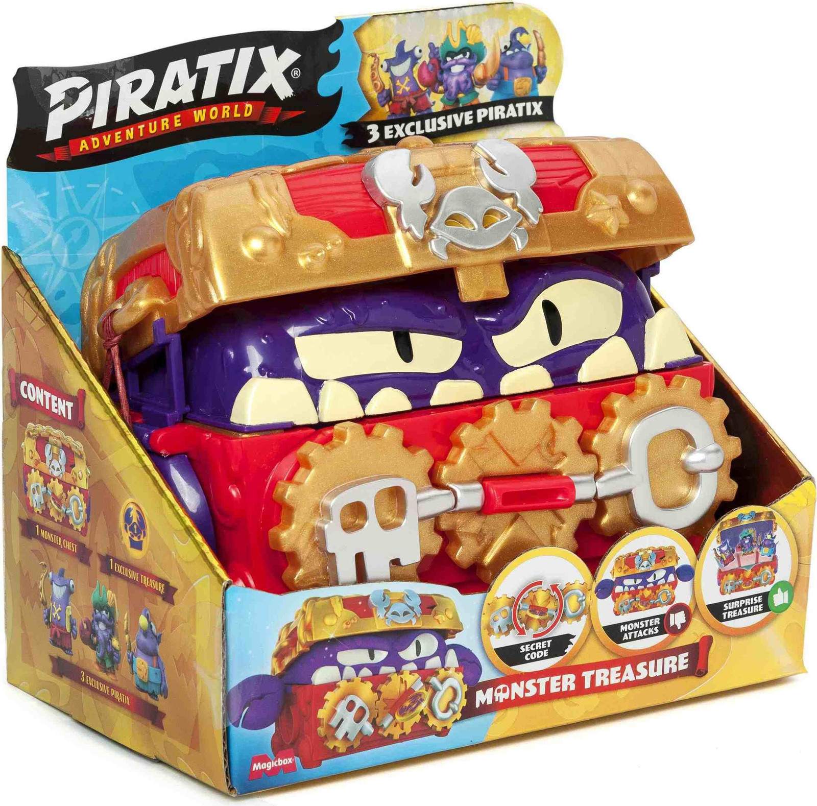 PIRATIX 0394 Speelset Monsterschat Magic Box