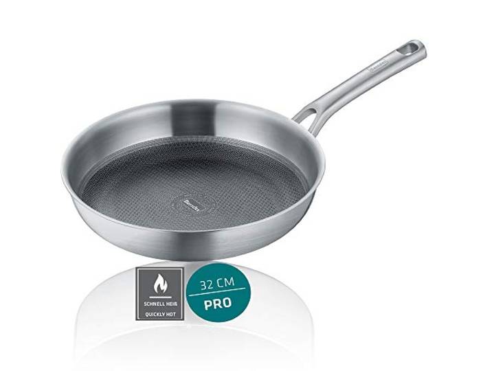 Berndes Pfanne Tricion Resist 32 cm, Bratpfanne extrem kratzfest, schnell erhitzt, antihaft beschichtet