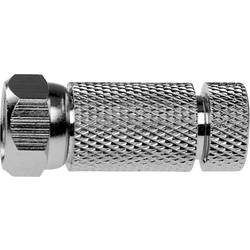 AXING F-Stecker mit doppelter Gummidichtung Kabel-Durchmesser: 6.8 mm CFS 89-01
