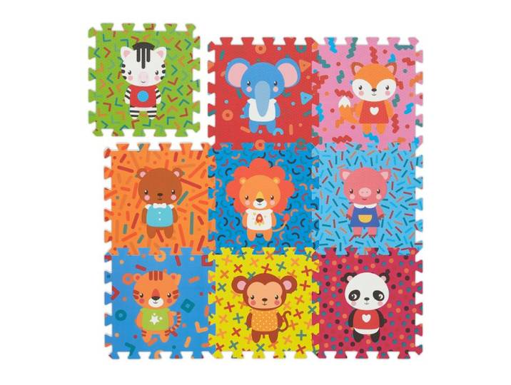 Relaxdays Puzzlematte Tiere