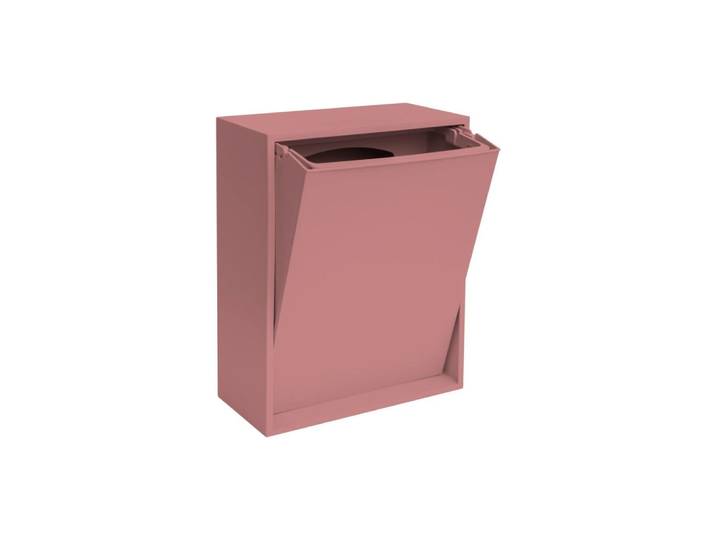 Boîte de recyclage en plastique recyclé rose H40x15x30