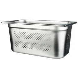 Gastronormbehälter 150mm Tiefe, gelocht - Edelstahl (GN 1/3) - GN 1/3 - 150mm tief, gelocht