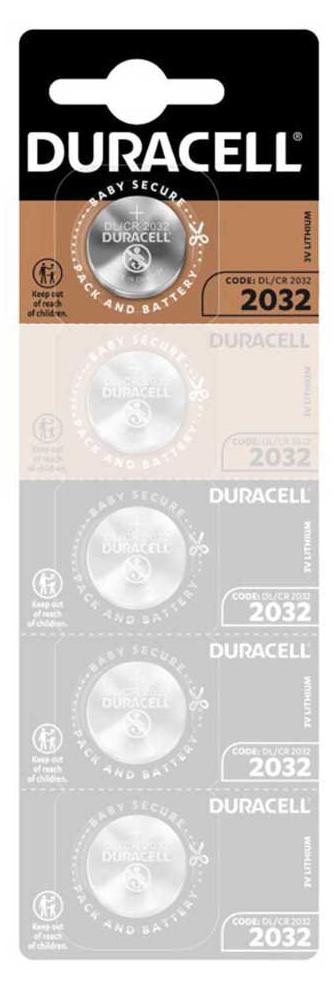 Duracell CR2032 lithiumbatterij, 5 stuks