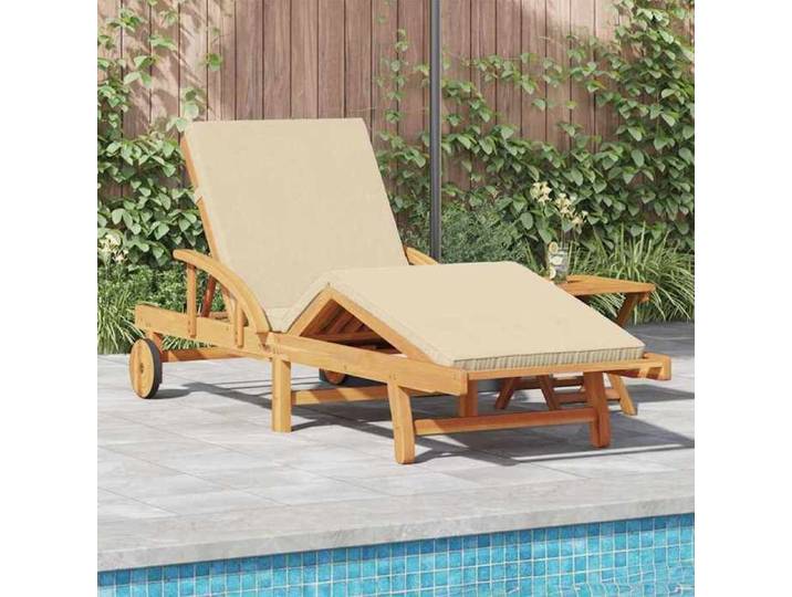 NEW Marron Transat COCO - CHIC - Transat Bois d'Acacia Massif Beige Siège d'extérieur &25820