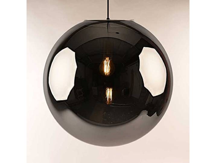 s.luce Orb Glaskugel Galerieleuchte 5m Abhängung, Farbe Gold/Rauch, Größe Ø 50cm