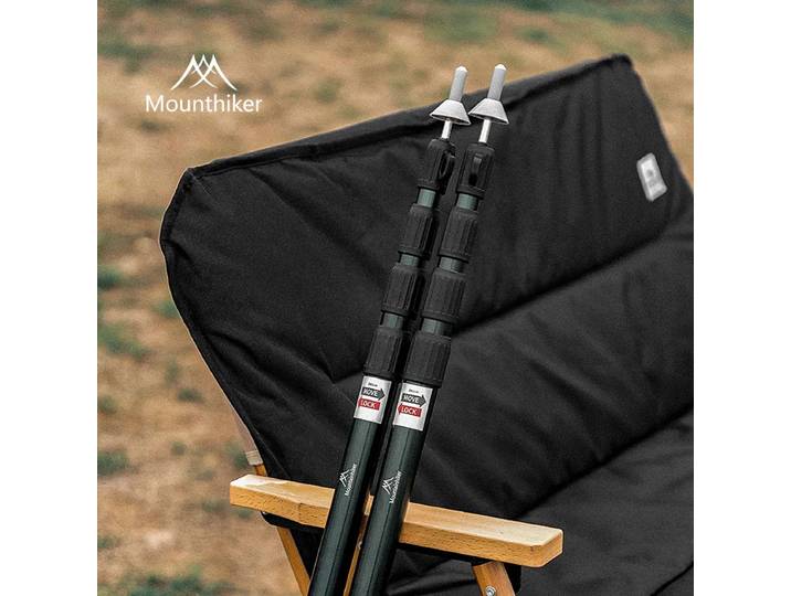 Mounthiker-Support de Tente Réglable de 2.8m, Abri de Plage, Bâche Auvent en Alliage d'Aluminium, Accessoires pour Tente de Camping, Nouvelle Collection