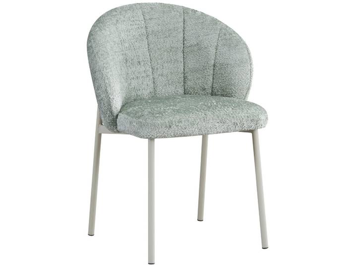 Carryhome Stuhl, Jadegrün, Metall, Rundrohr, 59x81x60 cm, Bsci, Stoffauswahl, Esszimmer, Stühle, Esszimmerstühle, Vierfußstühle