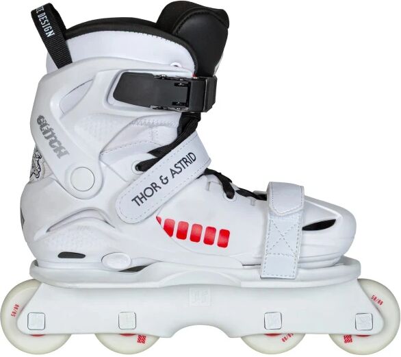 Aggressive Inline Skates USD Glitch Vikings on Skates adj (White - 3-5)  - White - Size: 3-5 UK