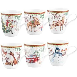 Seltmann, Tasse, Weihnachten Henkelbecher (400 ml, 6x)