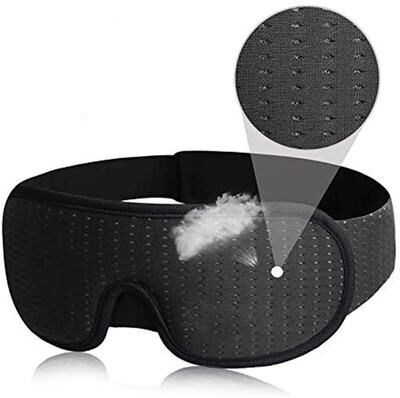 Healfit Counter Soft Padded Sleep Eye Mask, 3D Mask For Sleep, Blockout Blindfold, Fabric Cover Shade Eyepatch purple