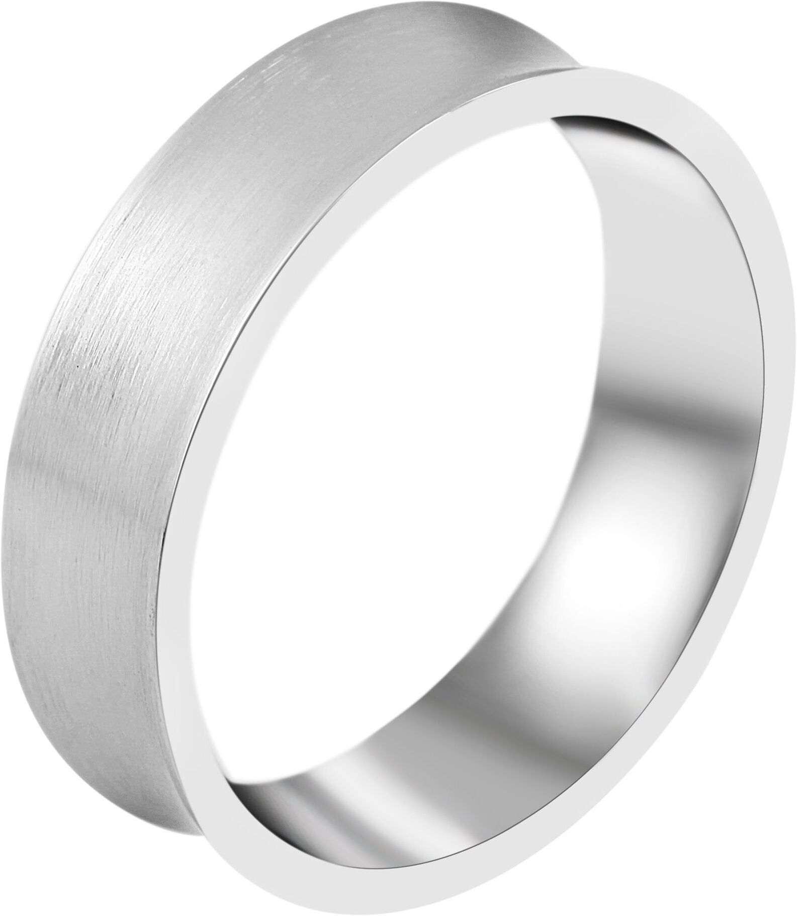 Partnerring AKZENT "Perfect Match, langlebig" Gr. 66, silber (silberfarbig), Fingerringe, Herren, 66, Edelstahl, Partnerring