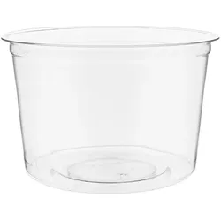 MONOUSO - Plastickschale Kompostierbar PLA Transparent 470ml (50 Stück)