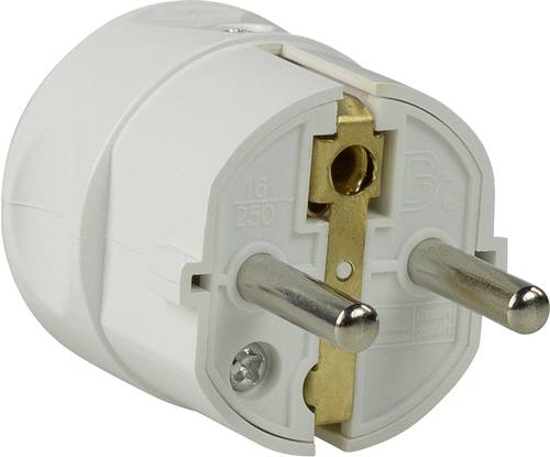 AS Schwabe 45031 Schutzkontaktstecker Kunststoff 230V Weiß IP20