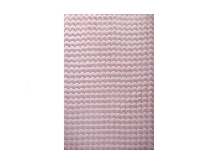 Tapis doux aspect bulles rose 120x170