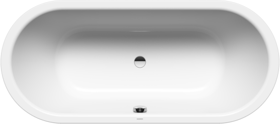 Kaldewei CLASSIC DUO OVAL 111 Badewanne 291200011001 oval, 180x80cm, Invisible Grip, glänzend, alpinweiß