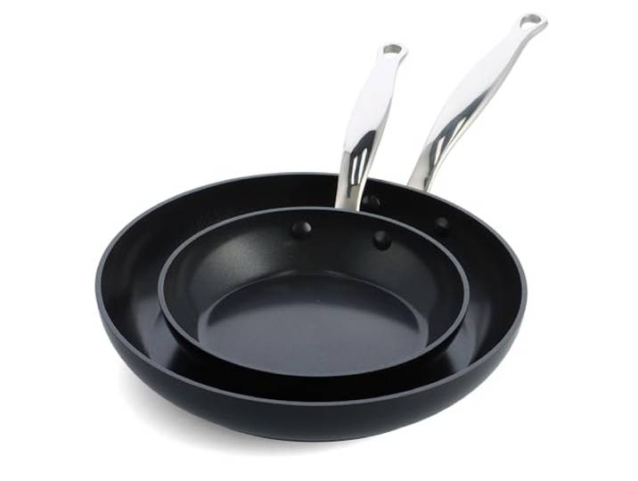 GreenPan BAR lot de poêles 20 cm 28 cm aluminium anodisé dur\, revêtement antiadhésif en céramique\, sans PFAS\, compatible induction\, compatible four\, compatible lave-vaisselle