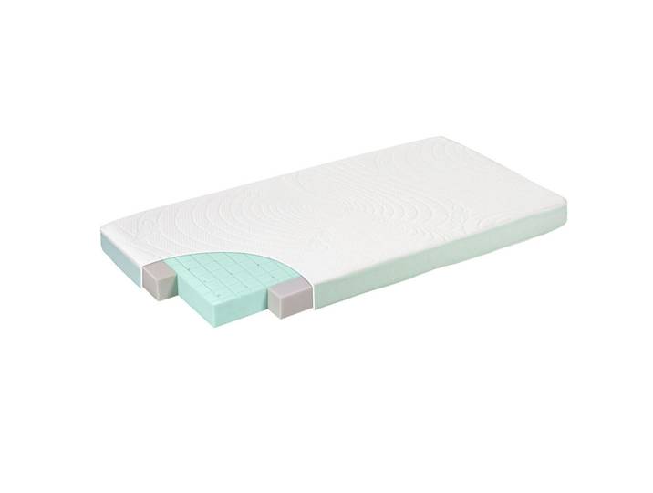 Alvi Kindermatratze ALVImed, Weiß, 70x140 cm, Bezug abnehmbar/waschbar, schadstoffgeprüft, Sicherheits-Trittkanten, Baby- und Kleinkindseite, Schlafzimmer, Matratzen Shop, Matratzen, Jugendmatratzen & Kindermatratzen
