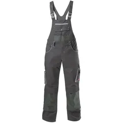 Magni, Arbeitshose, Format 4317784766951 – Fortis h-latzhose 24. darkgrey/lightgrey. Gr. 106 (106)