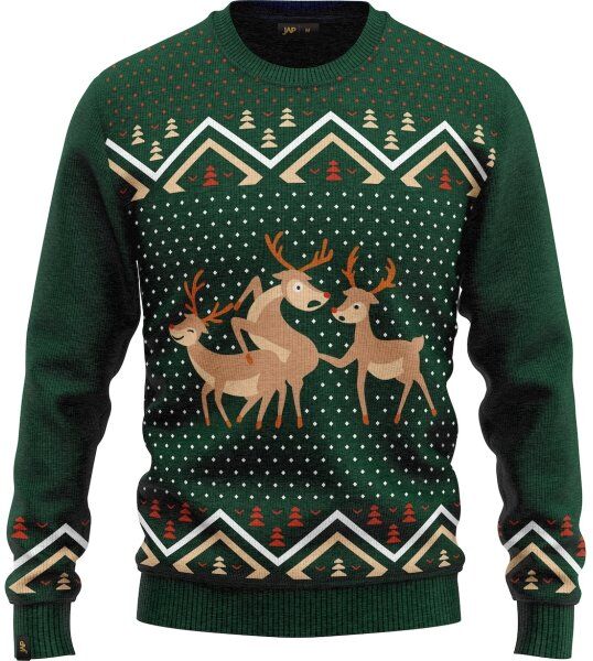 JAP Julesweater "Reindeer", Str. 2xl