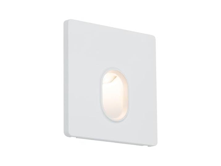 Paulmann 92922 spots encastrés LED encastré mural carré incl. 1x1\,7 watts projecteurs encastrés Blanc dépoli spot plastique lampe encastrée 2700 K