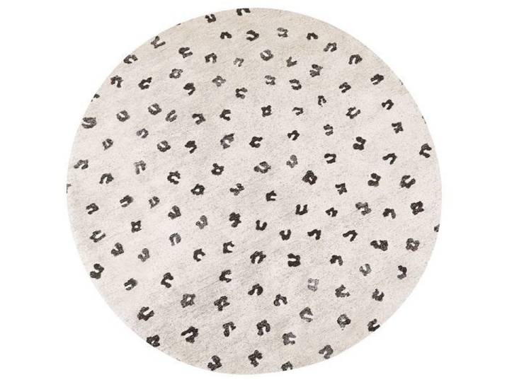 Tapis en coton beige d 140 cm AFIS