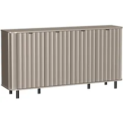 KOMMODE Nevada mit vier Türen 177 cm Taupe