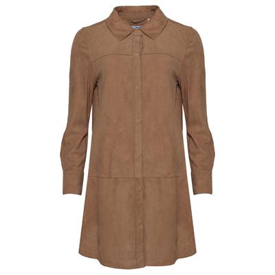 Ledermantel MAZE "42021161", Damen, Gr. XS, braun (camel), Obermaterial: 100% Ziegenveloursleder. Futter: 100% Baumwolle, Mäntel