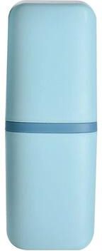 Uplifted Finds Portable Travel Toothbrush Case Holder For Camping Business Trips blue