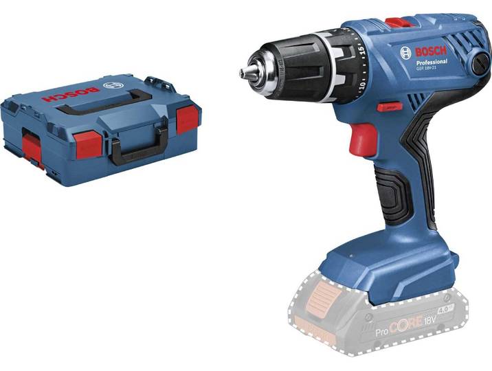 Bosch GSR 18V-21\, perceuse-visseuse sans fil\, L-BOXX\, 1 pièce.