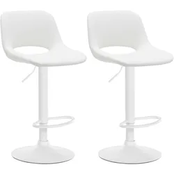 CLP 2er Set Barhocker Camden I Kunstleder-Bezug