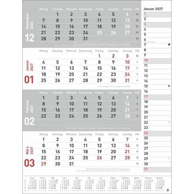 4-Monats-Planer, rot 2027