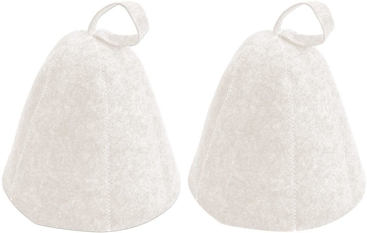 Inovra Saunahoed van Vilt - 2 Stuks - Wit